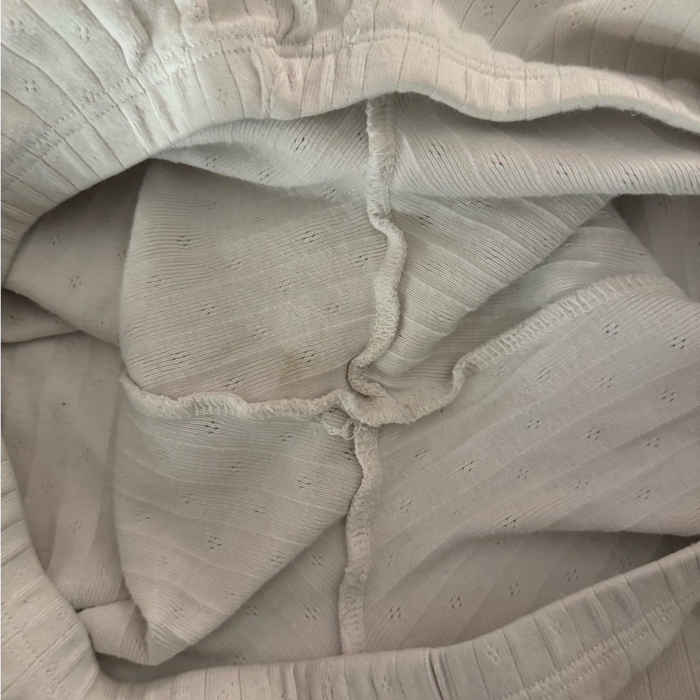 Brandy Melville Light Cream Corduroy Pants - Picture 4 of 4